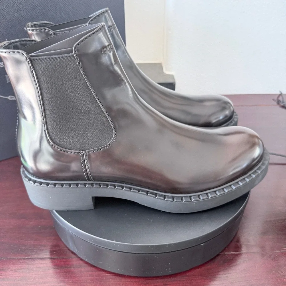 Prada spazzolato leather